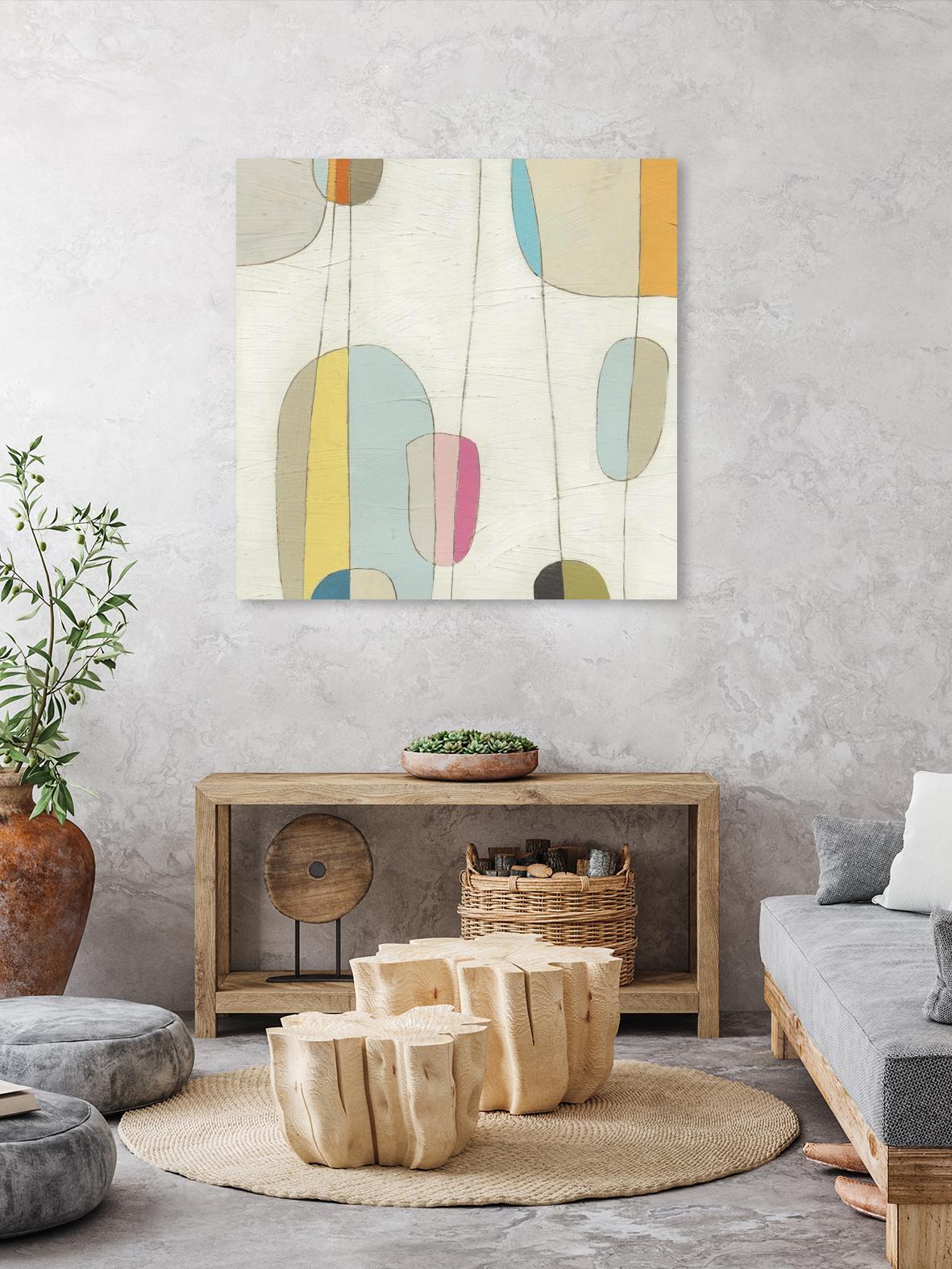 Molecular Motion IV by June Erica Vess on GIANT ART - beige shapes