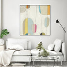 Molecular Motion IV by June Erica Vess on GIANT ART - beige shapes