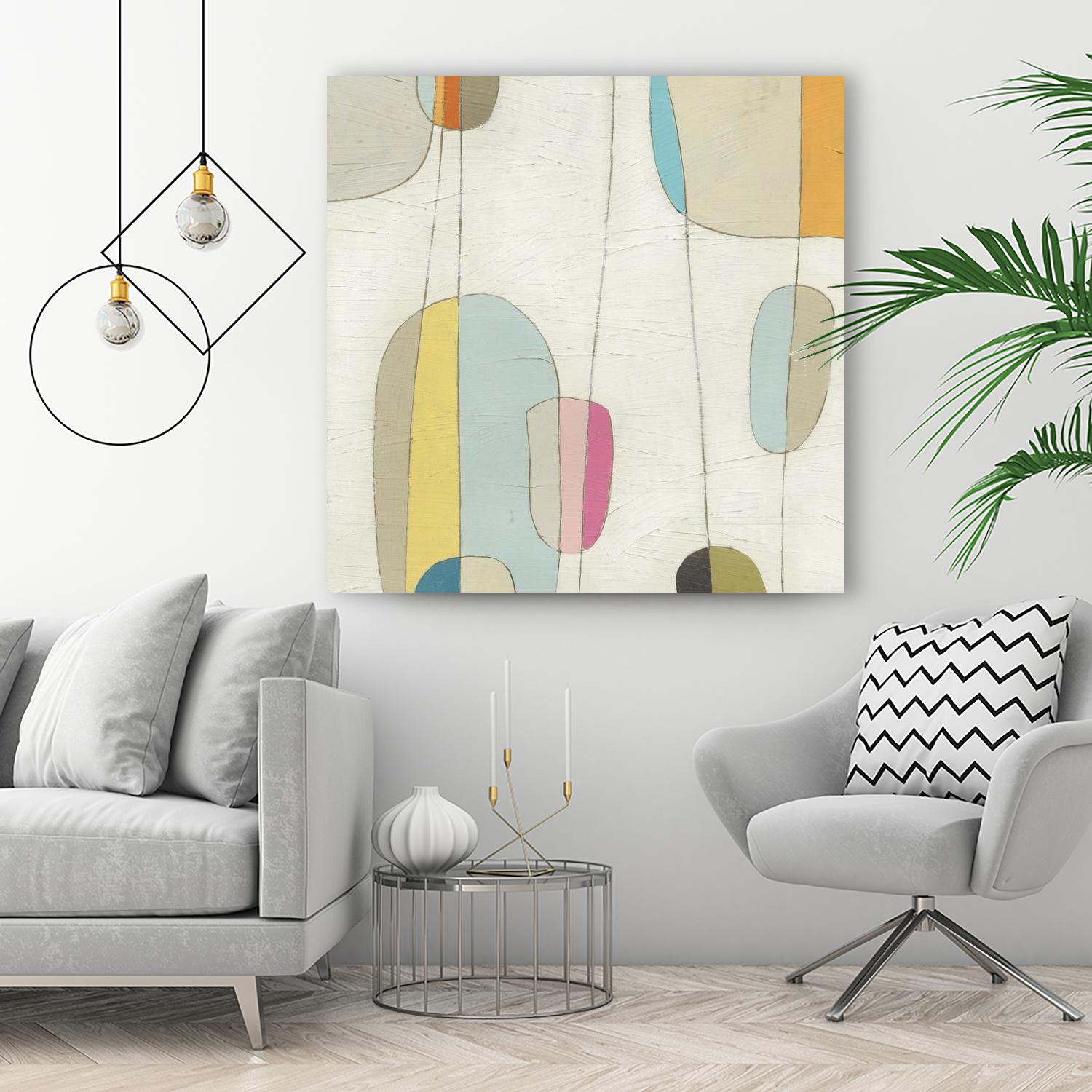 Molecular Motion IV by June Erica Vess on GIANT ART - beige shapes