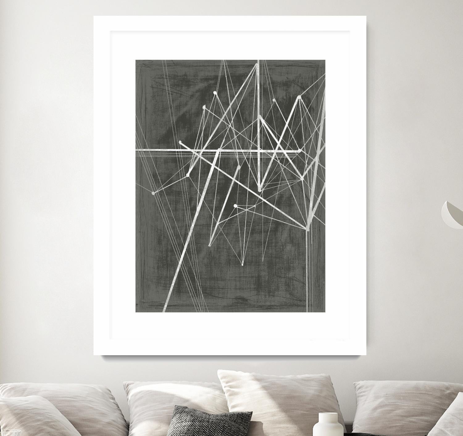 Vertices II by Ethan Harper on GIANT ART - white shapes geometrical