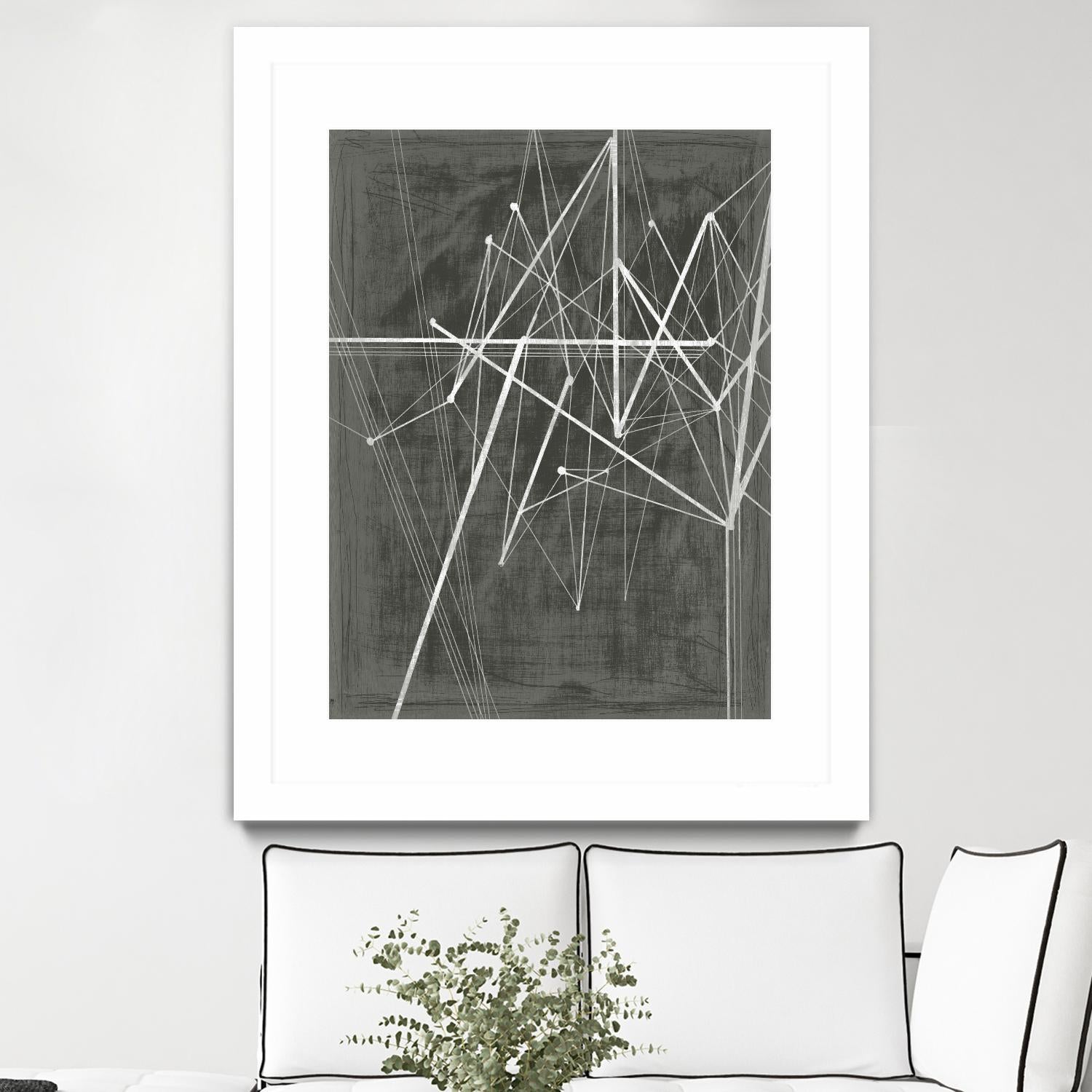 Vertices II by Ethan Harper on GIANT ART - white shapes geometrical