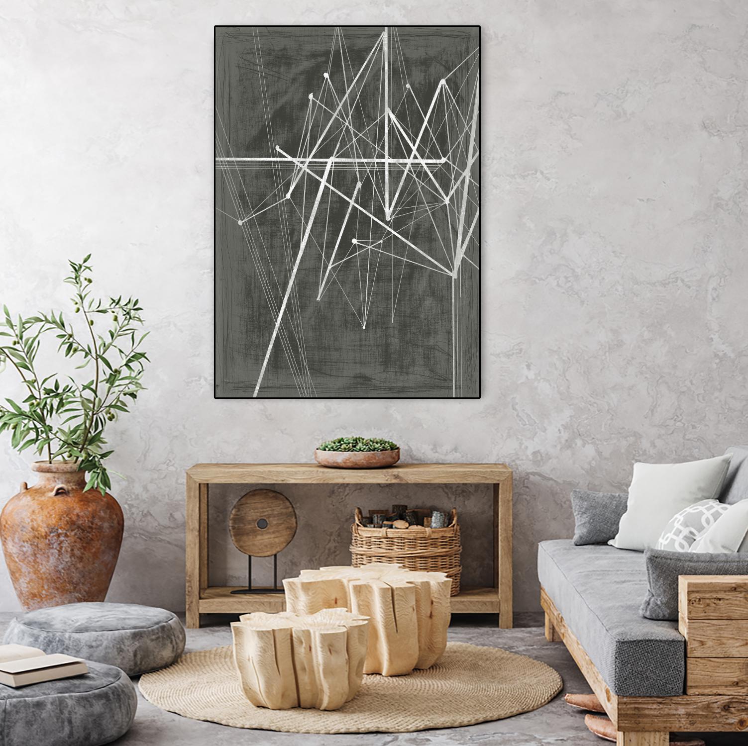 Vertices II by Ethan Harper on GIANT ART - white shapes geometrical