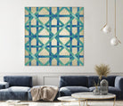 Woven Symmetry I by Chariklia Zarris on GIANT ART - blue patterns