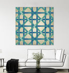 Woven Symmetry I by Chariklia Zarris on GIANT ART - blue patterns