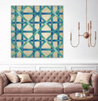 Woven Symmetry I by Chariklia Zarris on GIANT ART - blue patterns