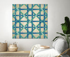 Woven Symmetry I by Chariklia Zarris on GIANT ART - blue patterns