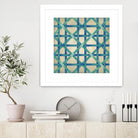 Woven Symmetry I by Chariklia Zarris on GIANT ART - blue patterns
