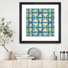 Woven Symmetry I by Chariklia Zarris on GIANT ART - blue patterns