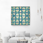 Woven Symmetry I by Chariklia Zarris on GIANT ART - blue patterns