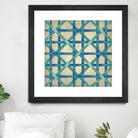 Woven Symmetry I by Chariklia Zarris on GIANT ART - blue patterns