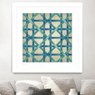 Woven Symmetry I by Chariklia Zarris on GIANT ART - blue patterns