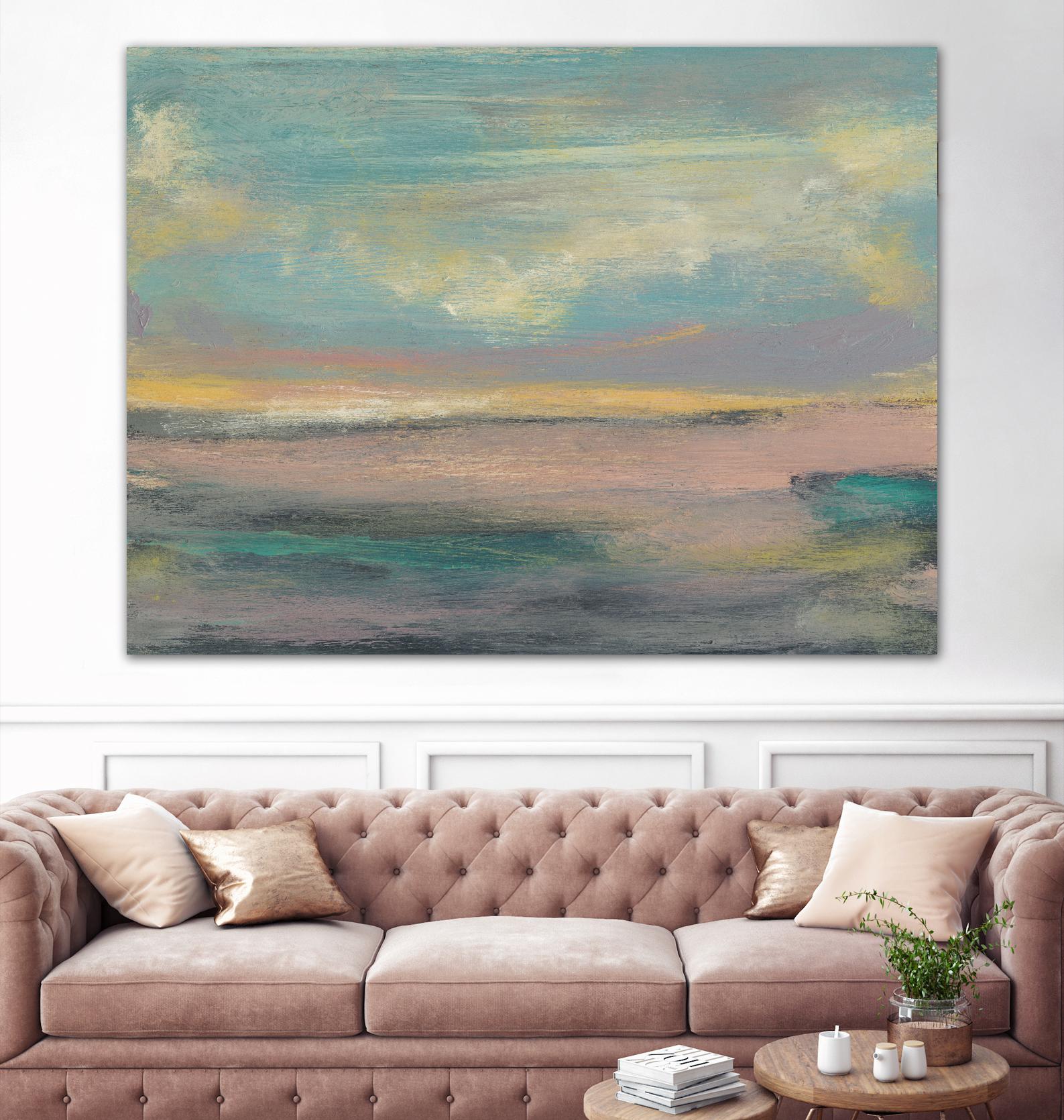 Sunset Study VI by Jennifer Goldberger on GIANT ART - pink abstract