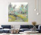 Pastel Walk II by Jennifer Goldberger on GIANT ART - green abstract