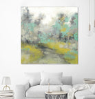 Pastel Walk II by Jennifer Goldberger on GIANT ART - green abstract