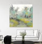 Pastel Walk II by Jennifer Goldberger on GIANT ART - green abstract