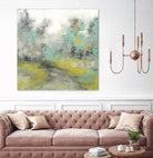 Pastel Walk II by Jennifer Goldberger on GIANT ART - green abstract