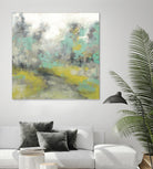 Pastel Walk II by Jennifer Goldberger on GIANT ART - green abstract