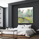 Pastel Walk II by Jennifer Goldberger on GIANT ART - green abstract