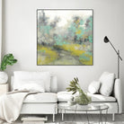 Pastel Walk II by Jennifer Goldberger on GIANT ART - green abstract