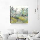 Pastel Walk II by Jennifer Goldberger on GIANT ART - green abstract