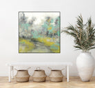 Pastel Walk II by Jennifer Goldberger on GIANT ART - green abstract