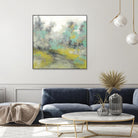 Pastel Walk II by Jennifer Goldberger on GIANT ART - green abstract