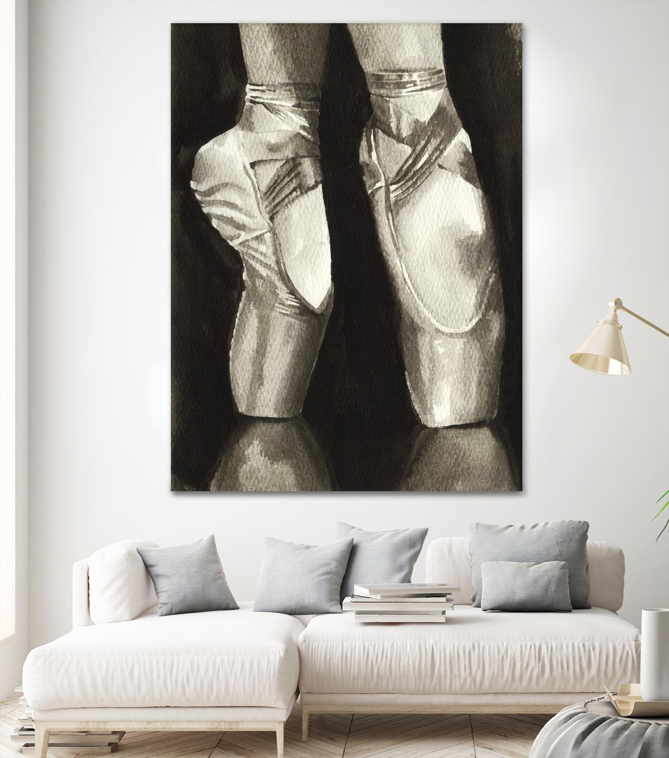 Ballet Shoes II by Grace Popp on GIANT ART - white leisure ballet