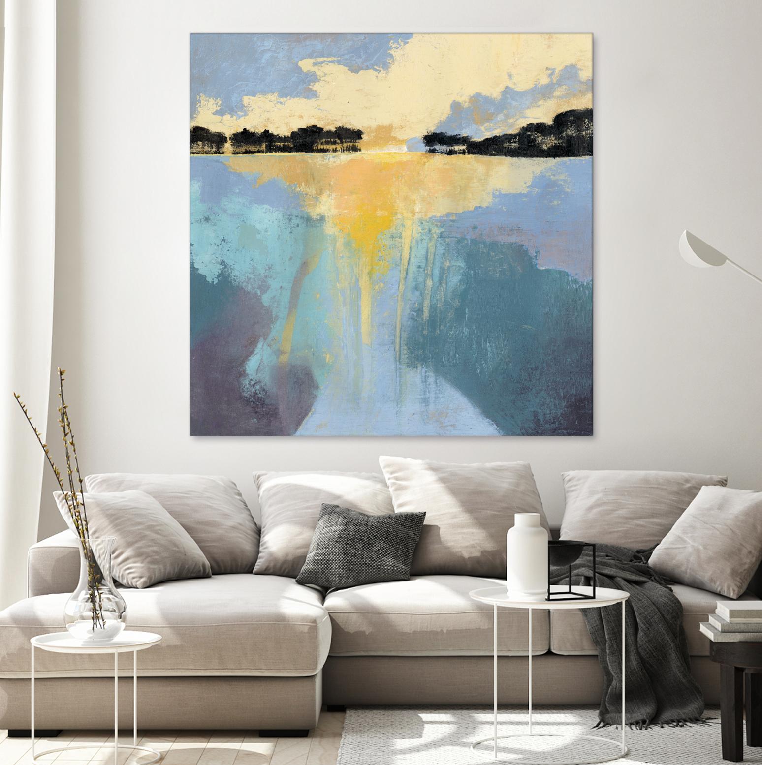 Back Bay Sun I by Grace Popp on GIANT ART - blue sea scene