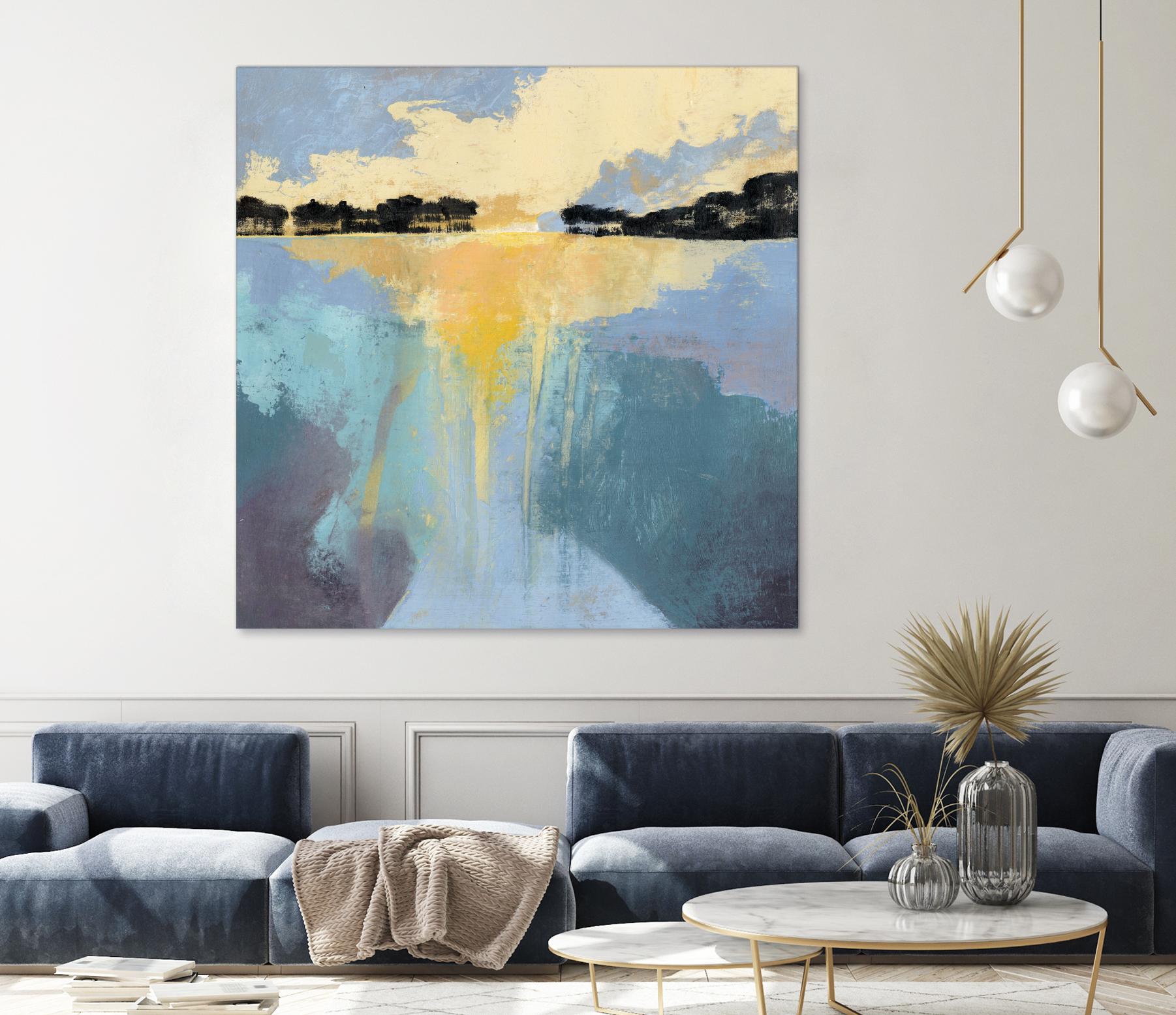 Back Bay Sun I by Grace Popp on GIANT ART - blue sea scene