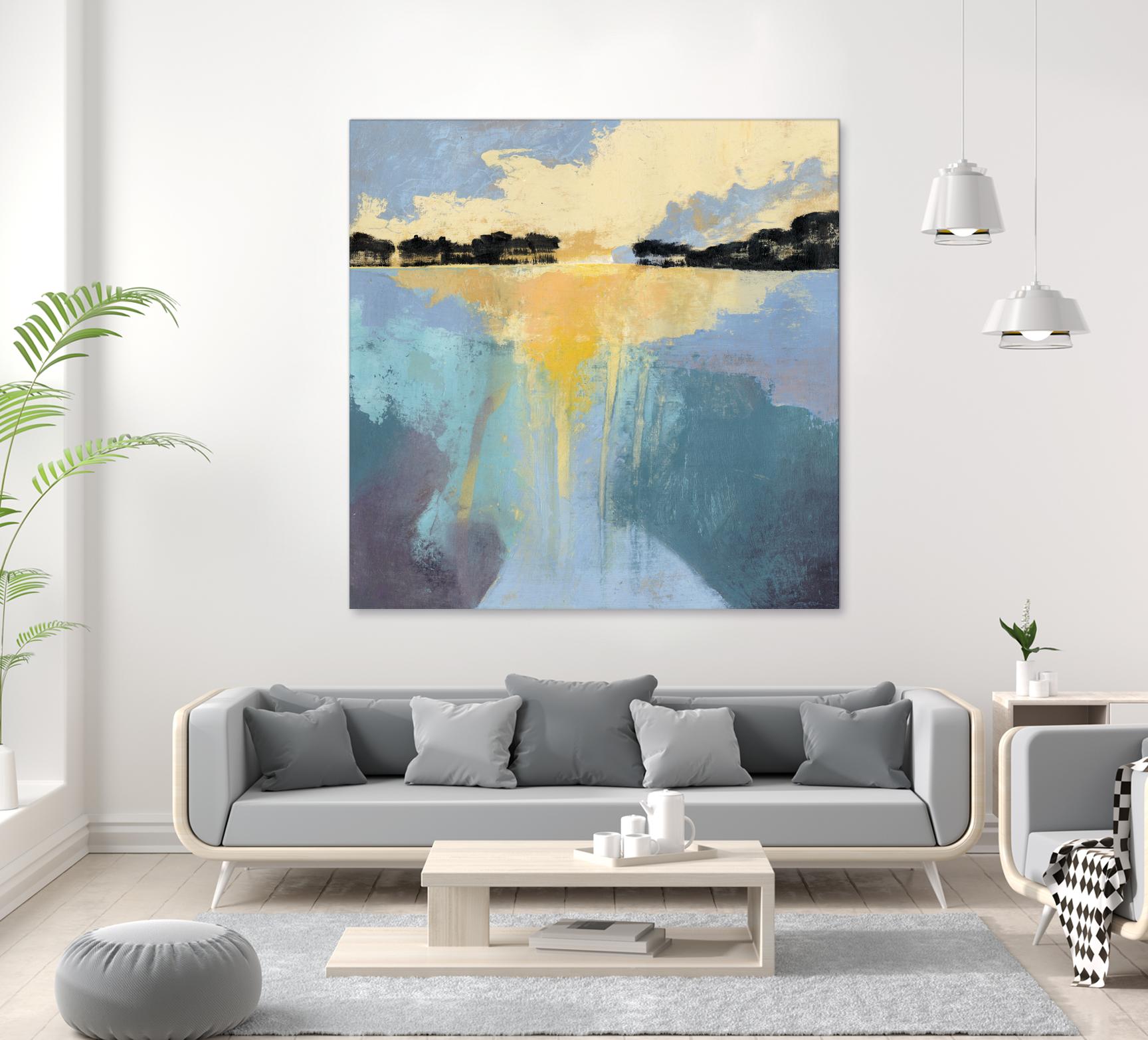 Back Bay Sun I by Grace Popp on GIANT ART - blue sea scene