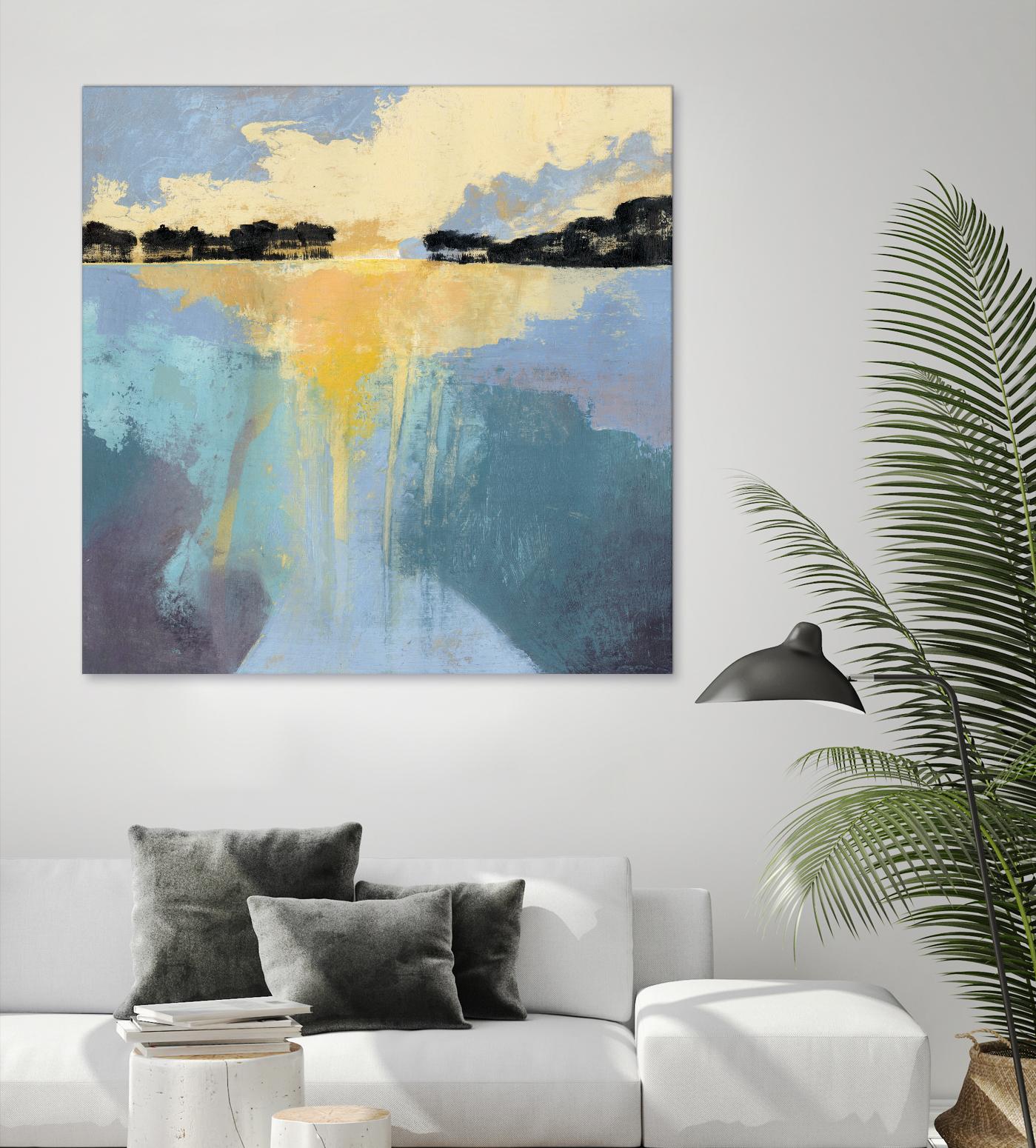 Back Bay Sun I by Grace Popp on GIANT ART - blue sea scene