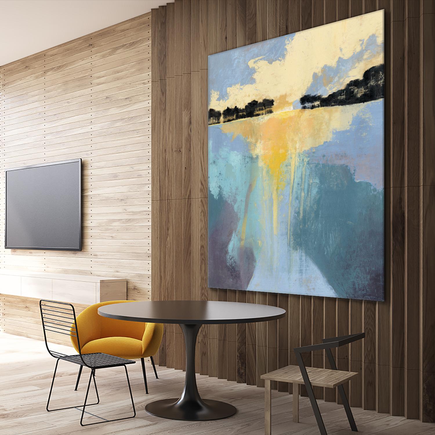 Back Bay Sun I by Grace Popp on GIANT ART - blue sea scene