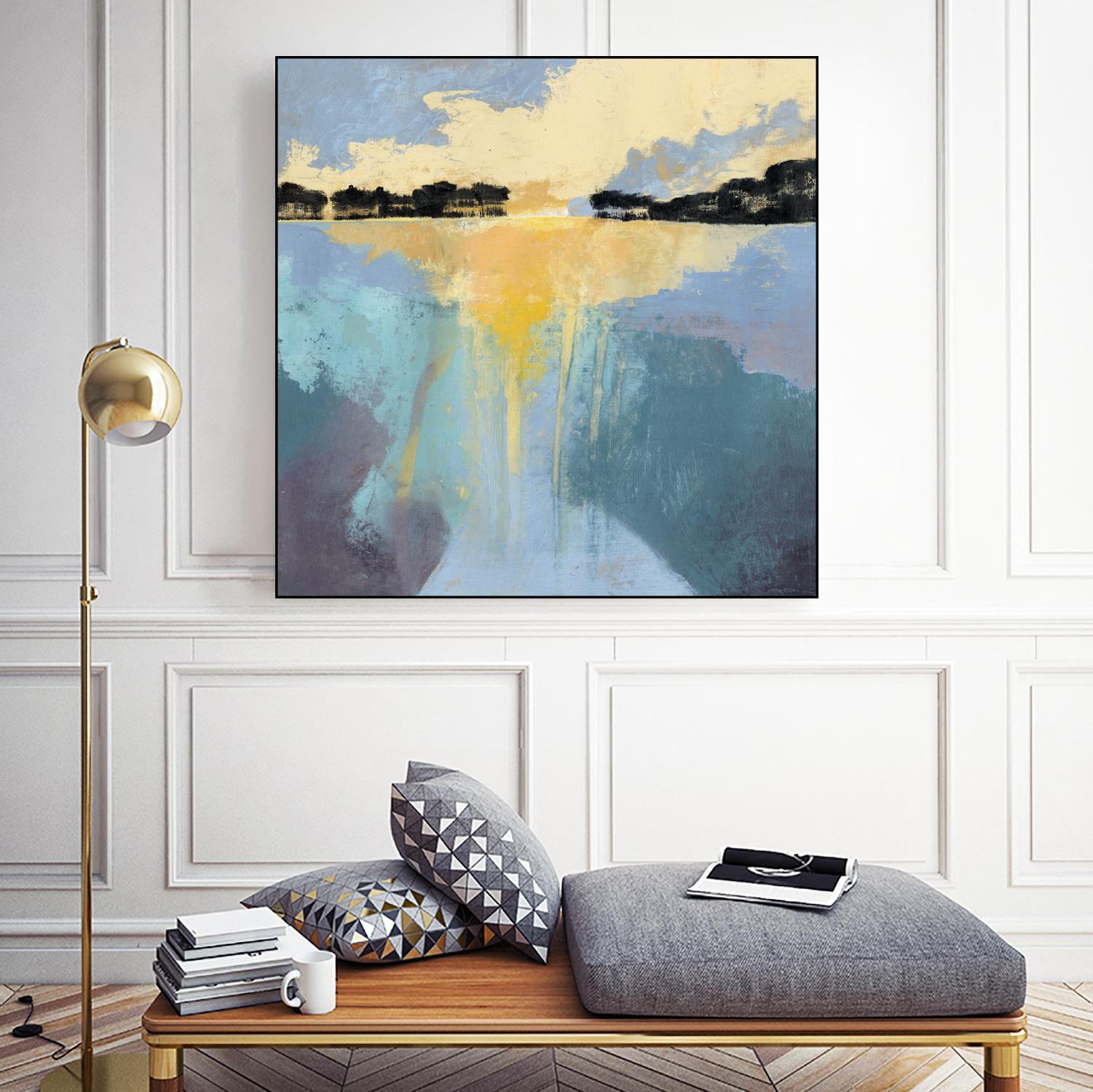Back Bay Sun I by Grace Popp on GIANT ART - blue sea scene