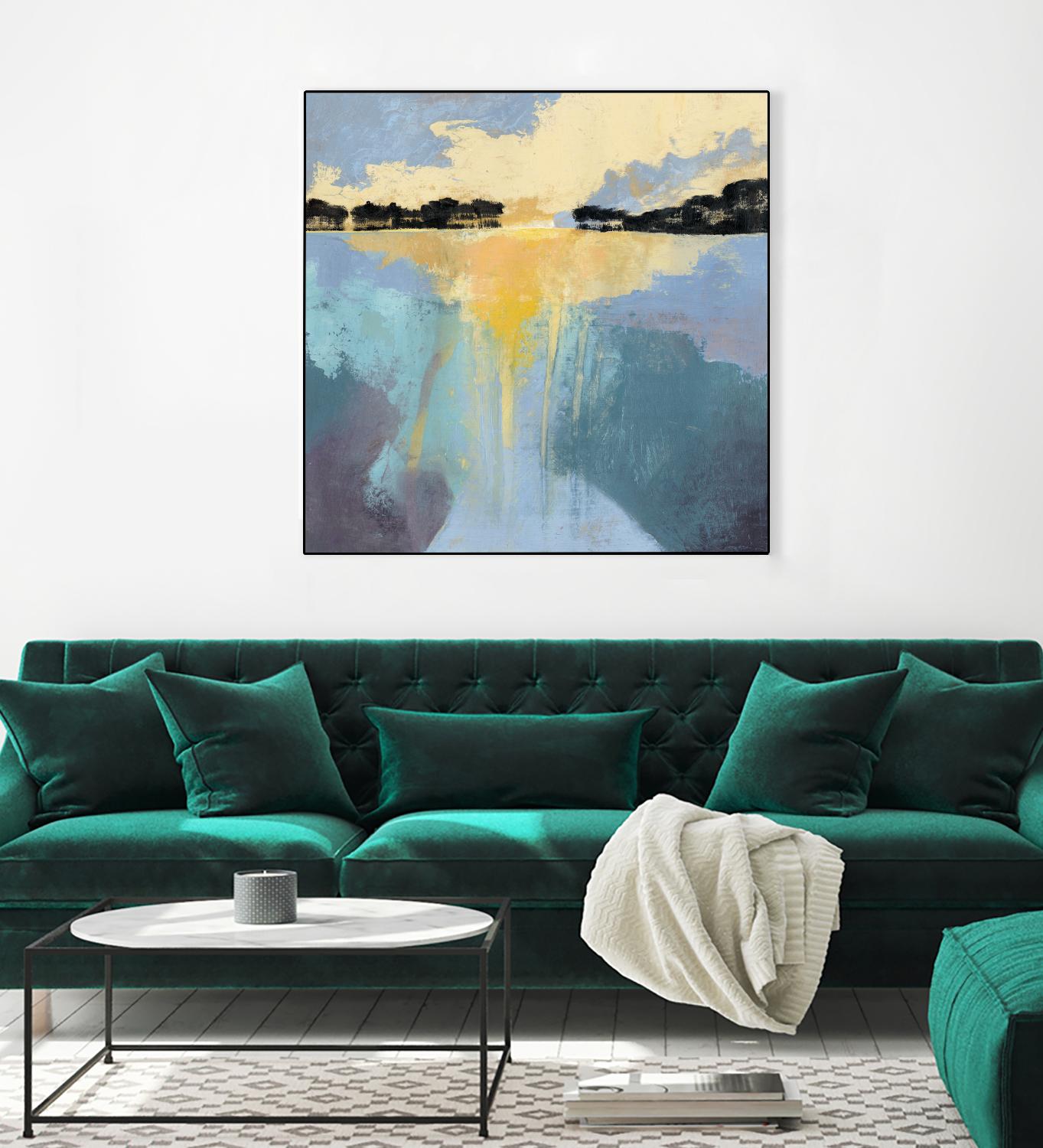 Back Bay Sun I by Grace Popp on GIANT ART - blue sea scene