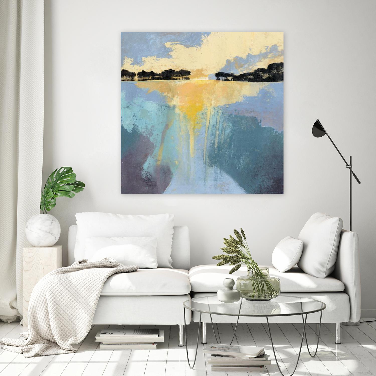 Back Bay Sun I by Grace Popp on GIANT ART - blue sea scene
