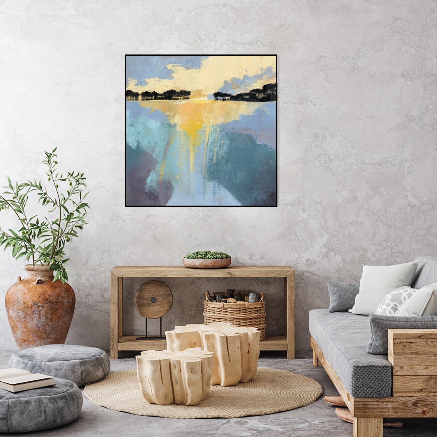 Back Bay Sun I by Grace Popp on GIANT ART - blue sea scene