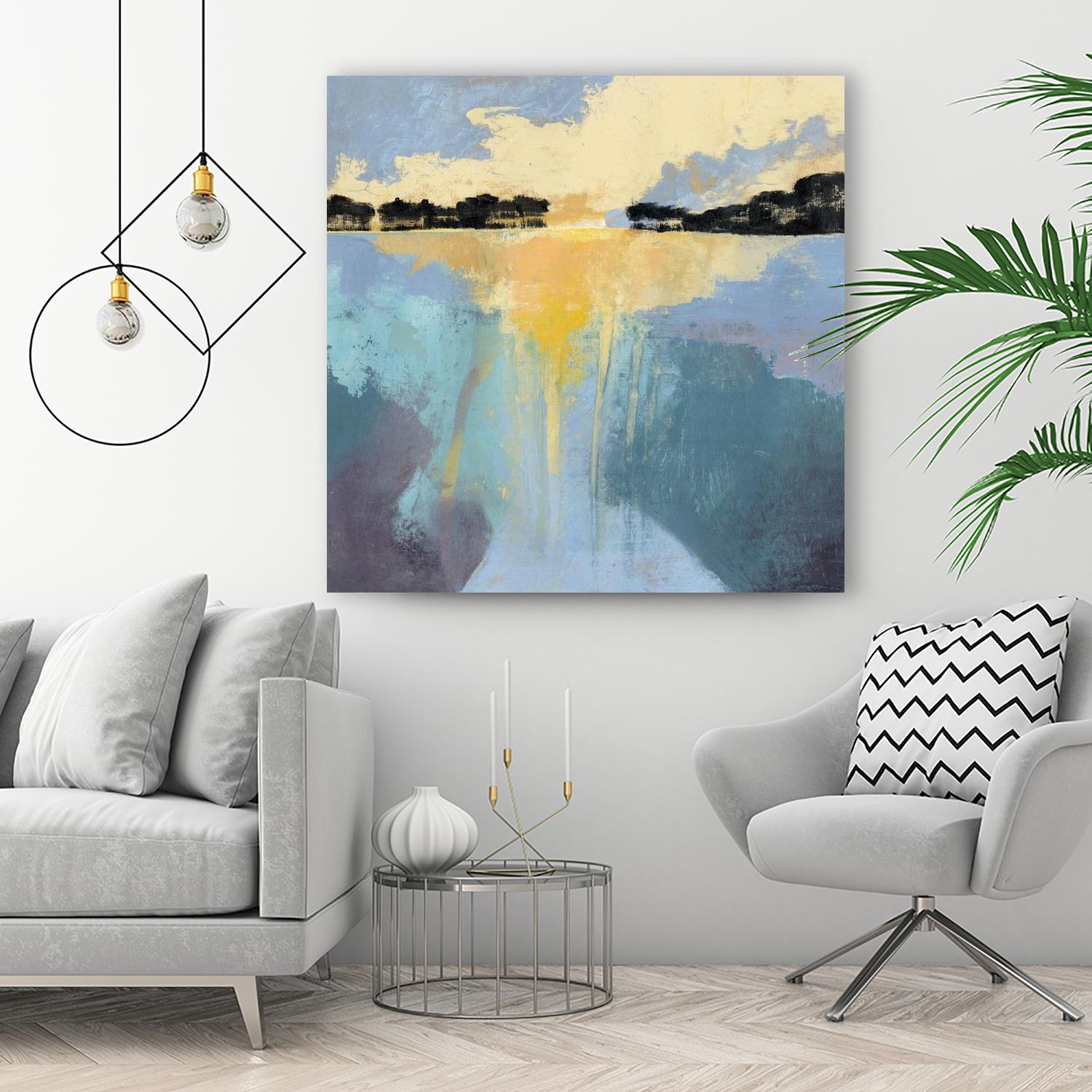Back Bay Sun I by Grace Popp on GIANT ART - blue sea scene