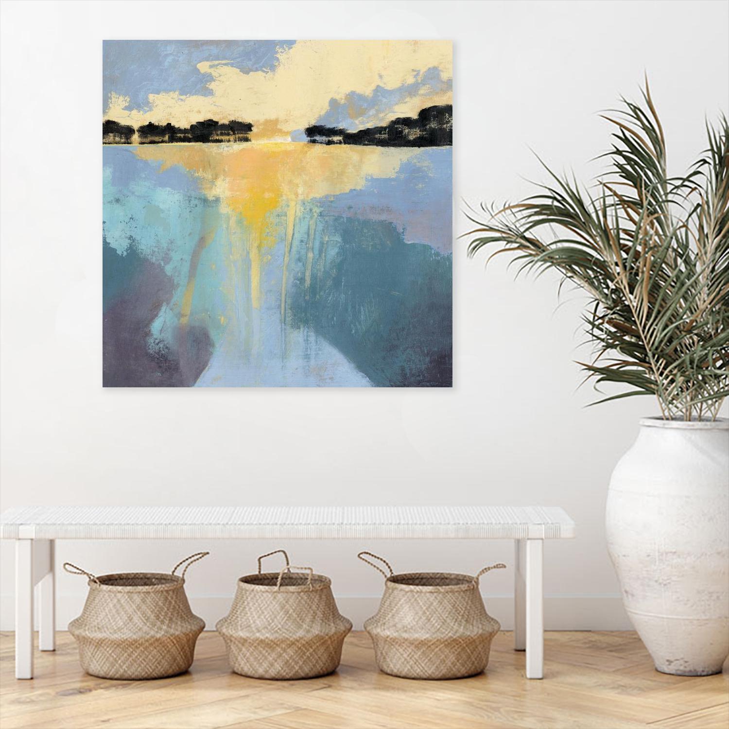 Back Bay Sun I by Grace Popp on GIANT ART - blue sea scene