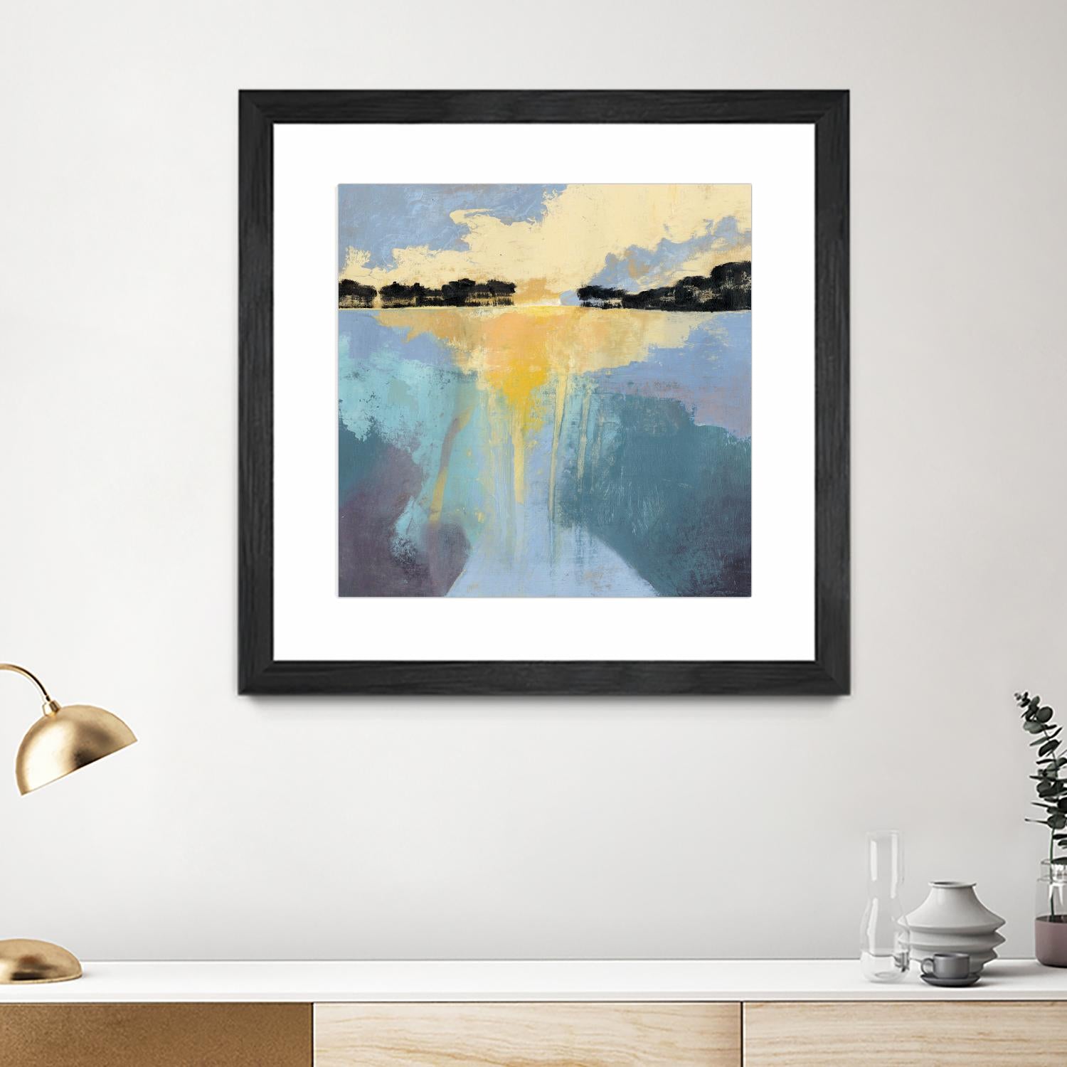 Back Bay Sun I by Grace Popp on GIANT ART - blue sea scene