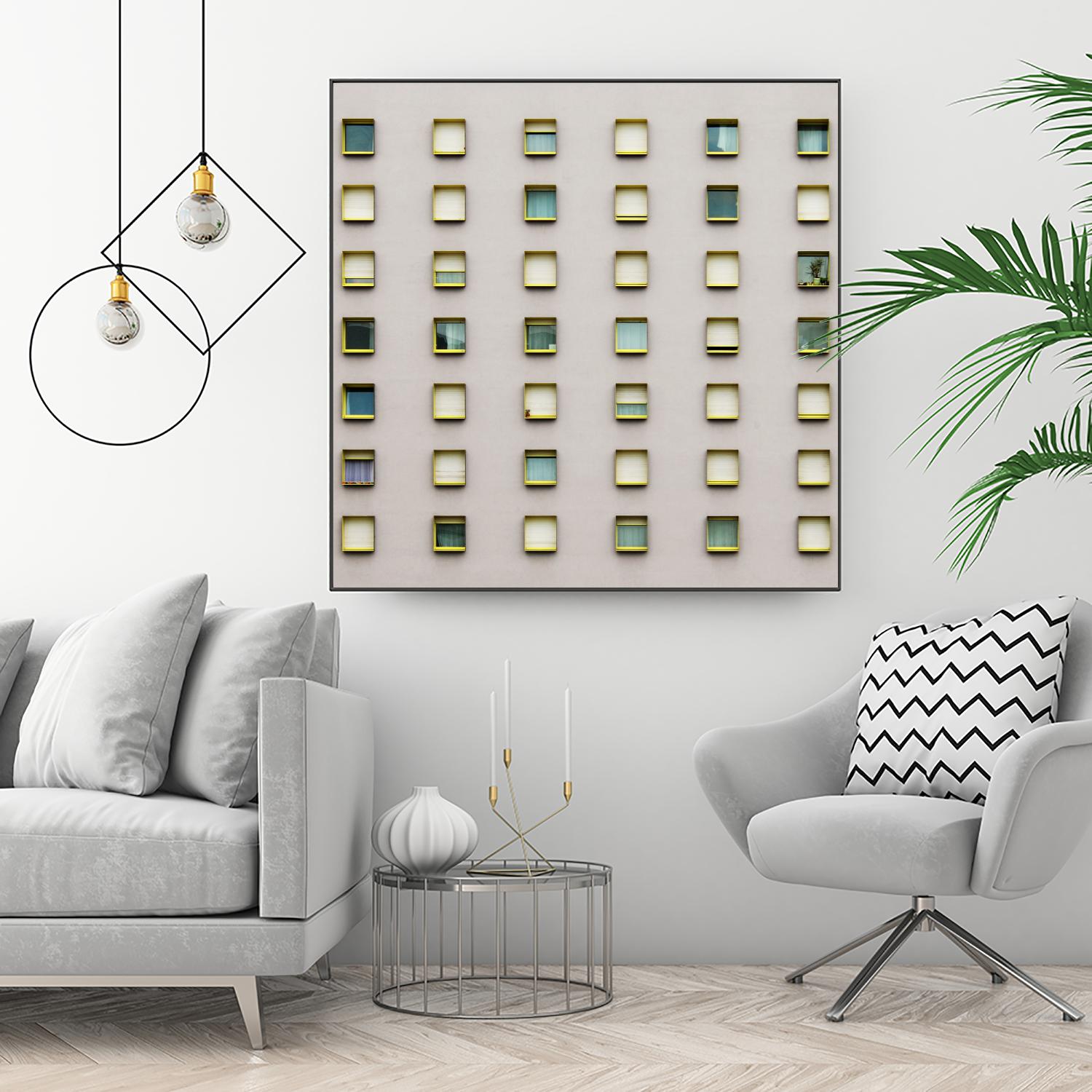 Windows II by Pexels on GIANT ART - yellow architectural