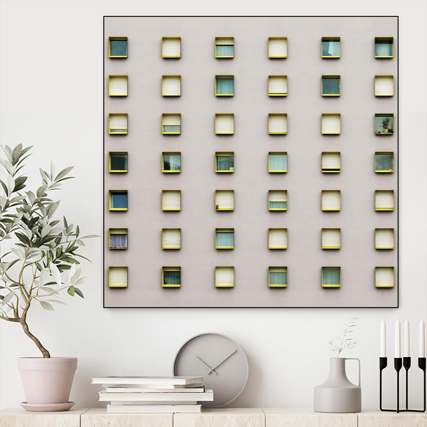 Windows II by Pexels on GIANT ART - yellow architectural