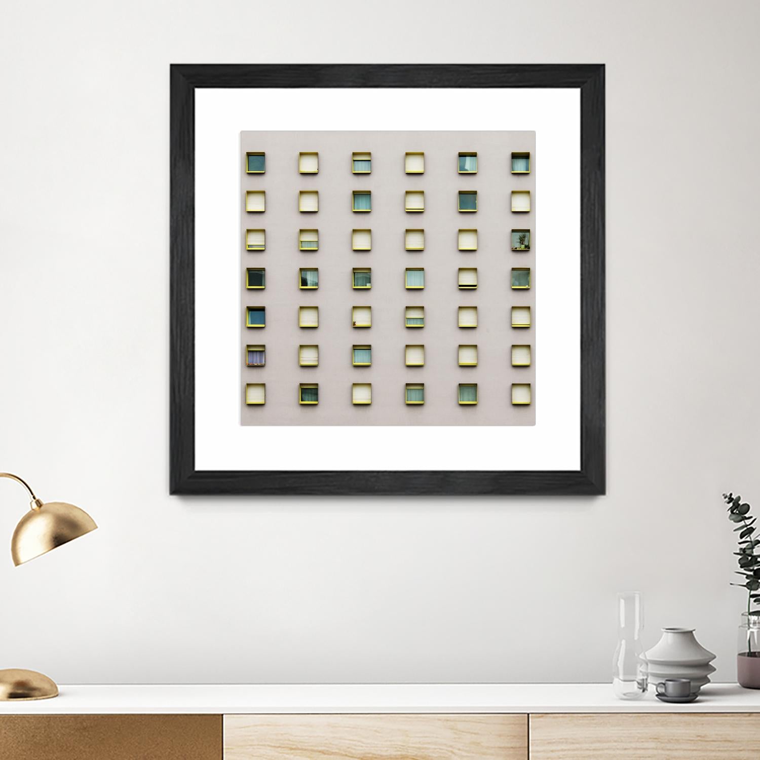 Windows II by Pexels on GIANT ART - yellow architectural