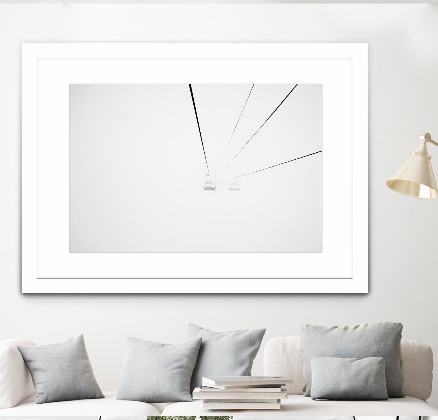 Chair Lift by Pexels on GIANT ART - white black and white