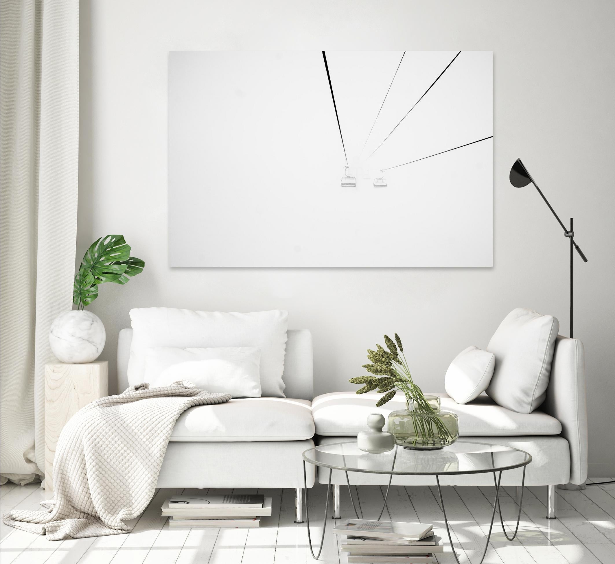 Chair Lift by Pexels on GIANT ART - white black and white