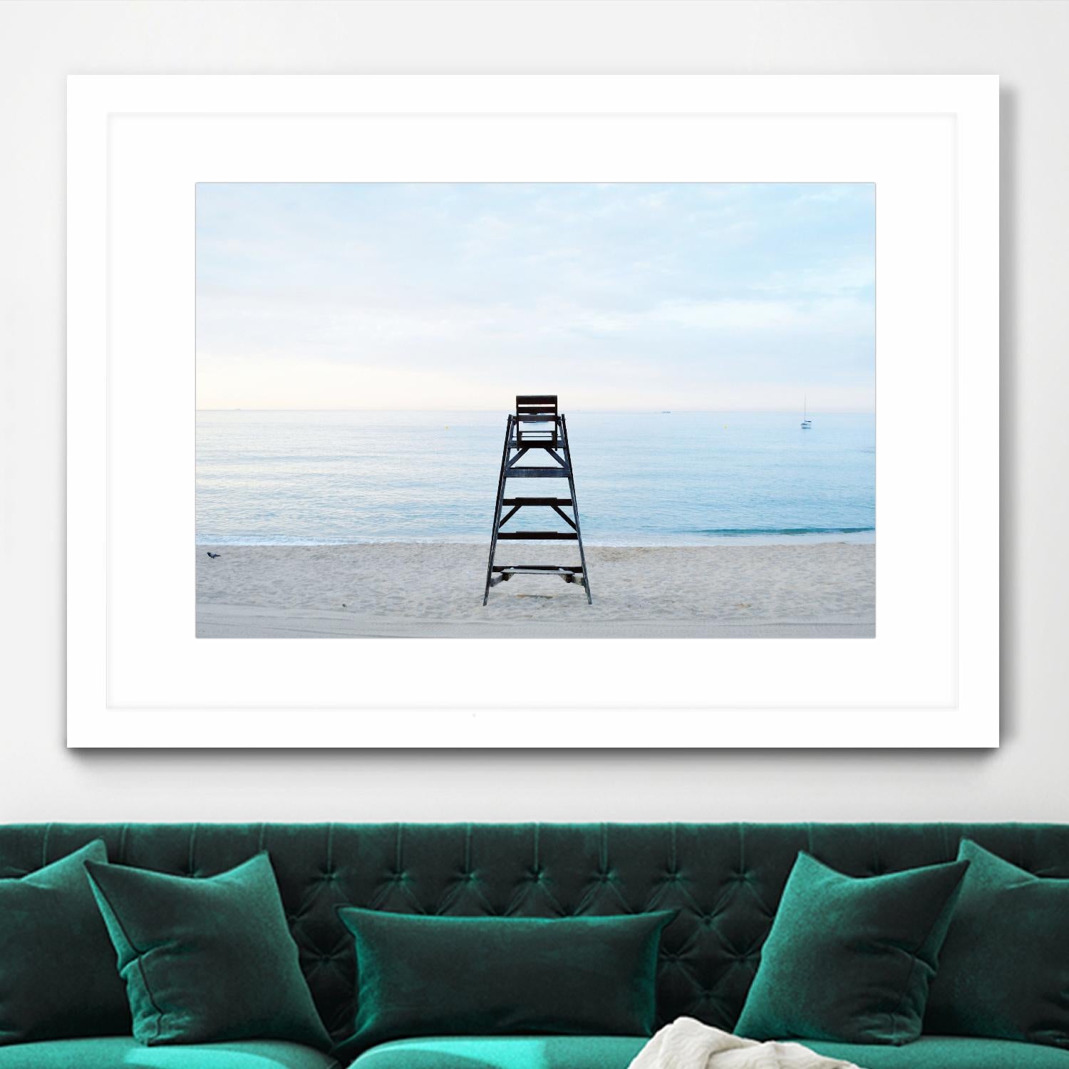 Off duty by Pexels on GIANT ART - white sea scene