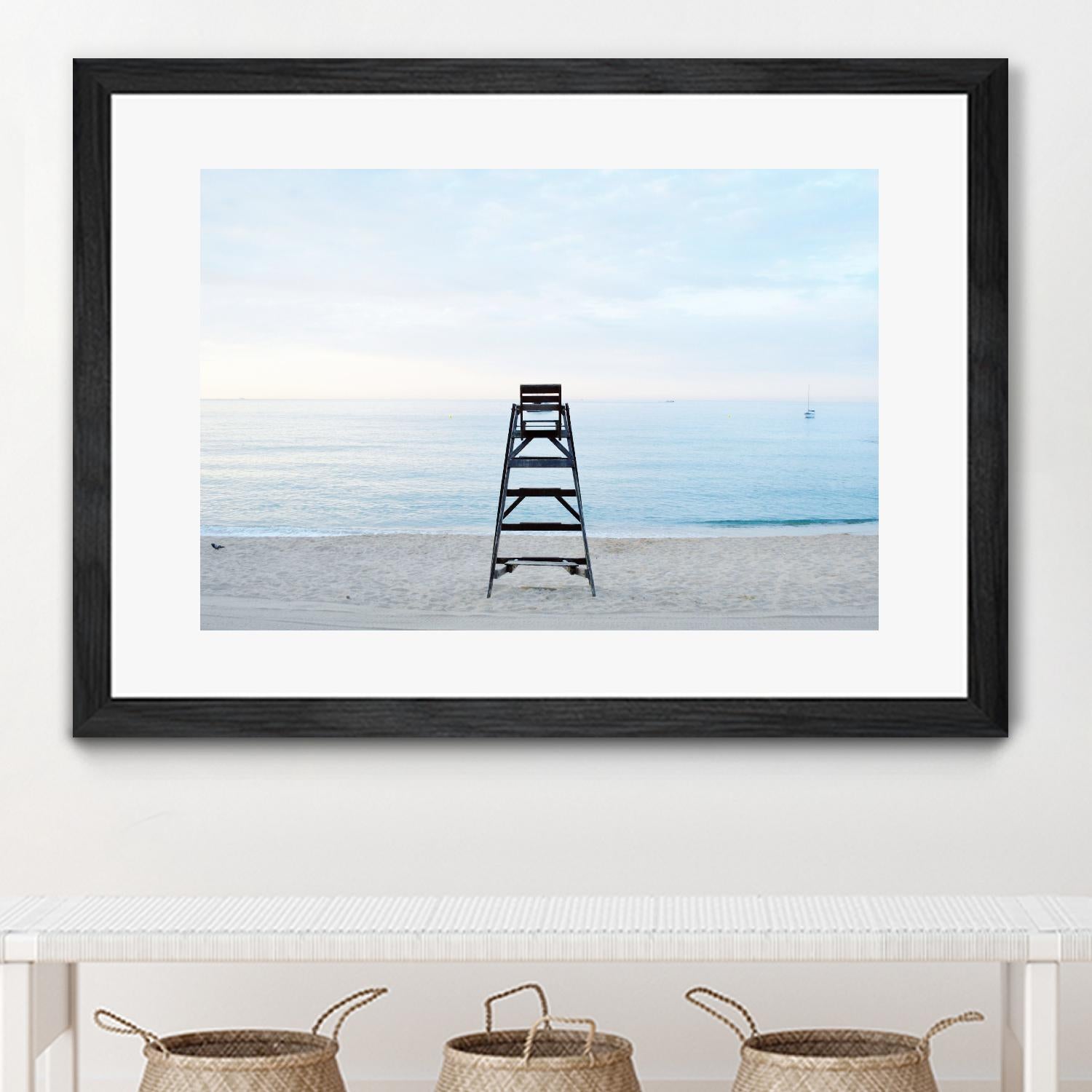 Off duty by Pexels on GIANT ART - white sea scene