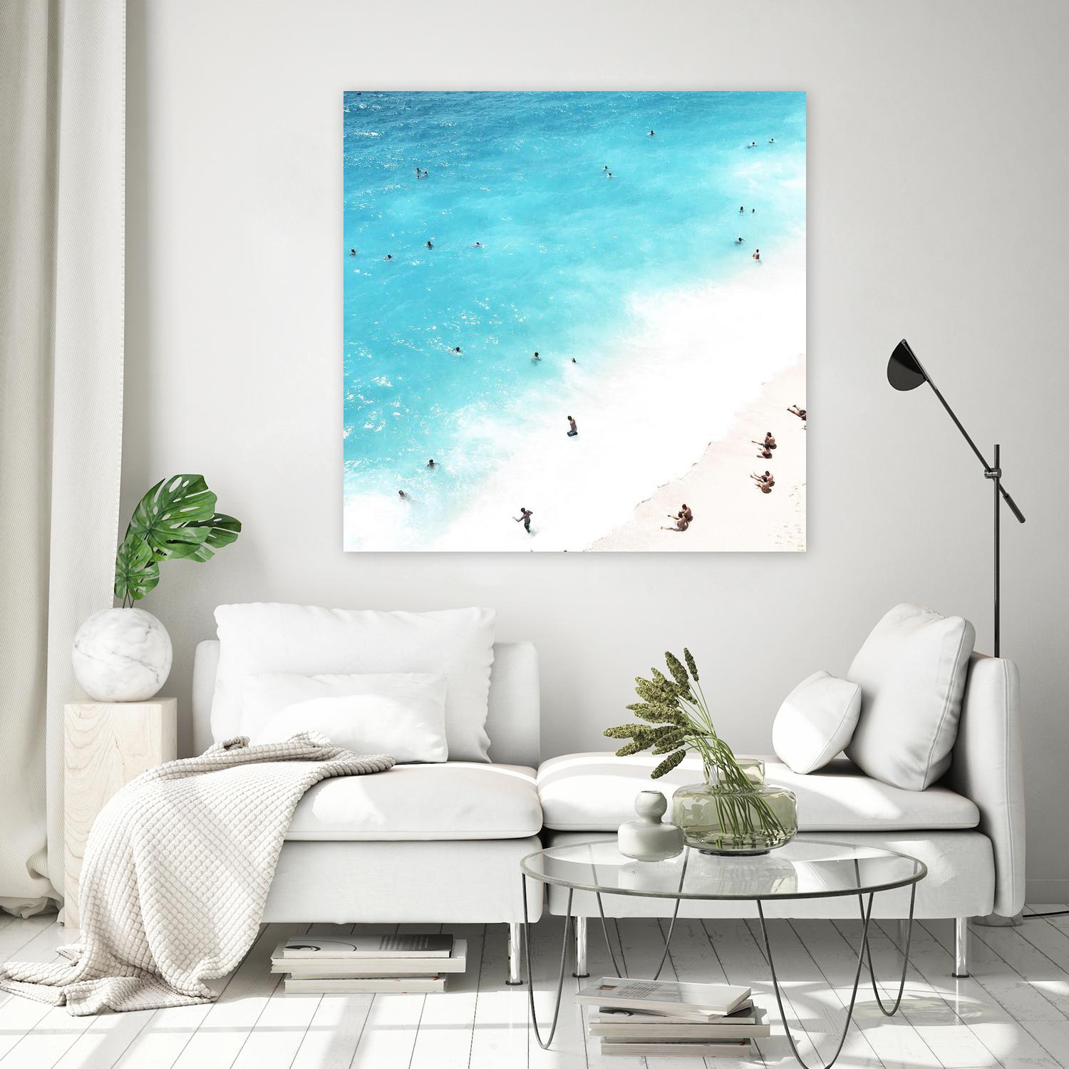 A day at the beach by Pexels on GIANT ART - blue sea scene