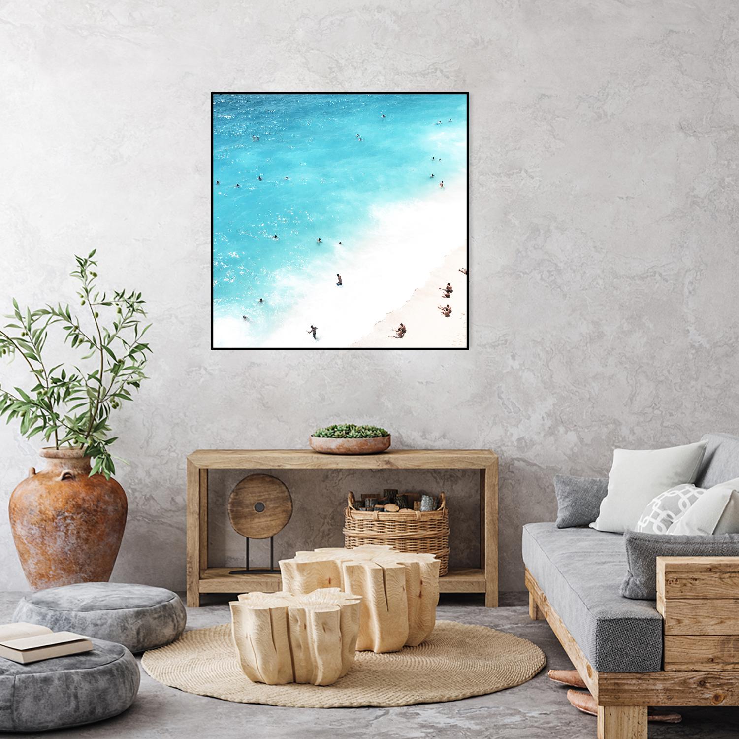 A day at the beach by Pexels on GIANT ART - blue sea scene