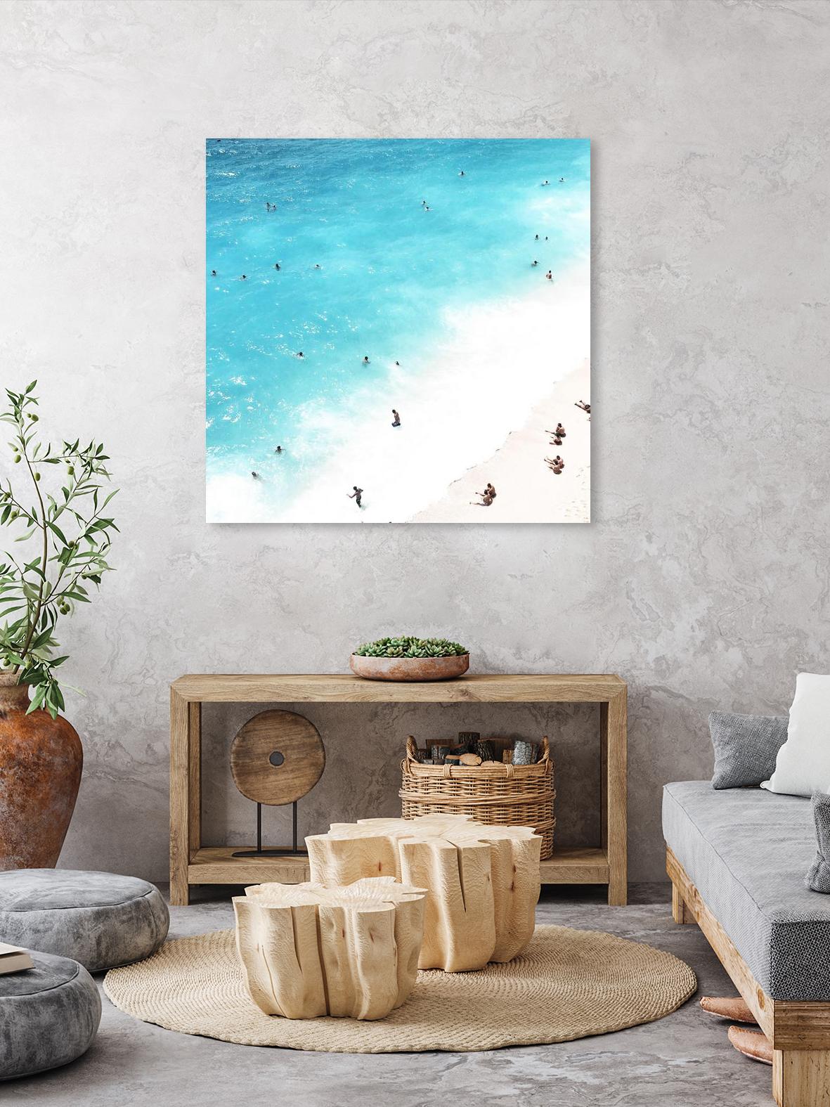 A day at the beach by Pexels on GIANT ART - blue sea scene