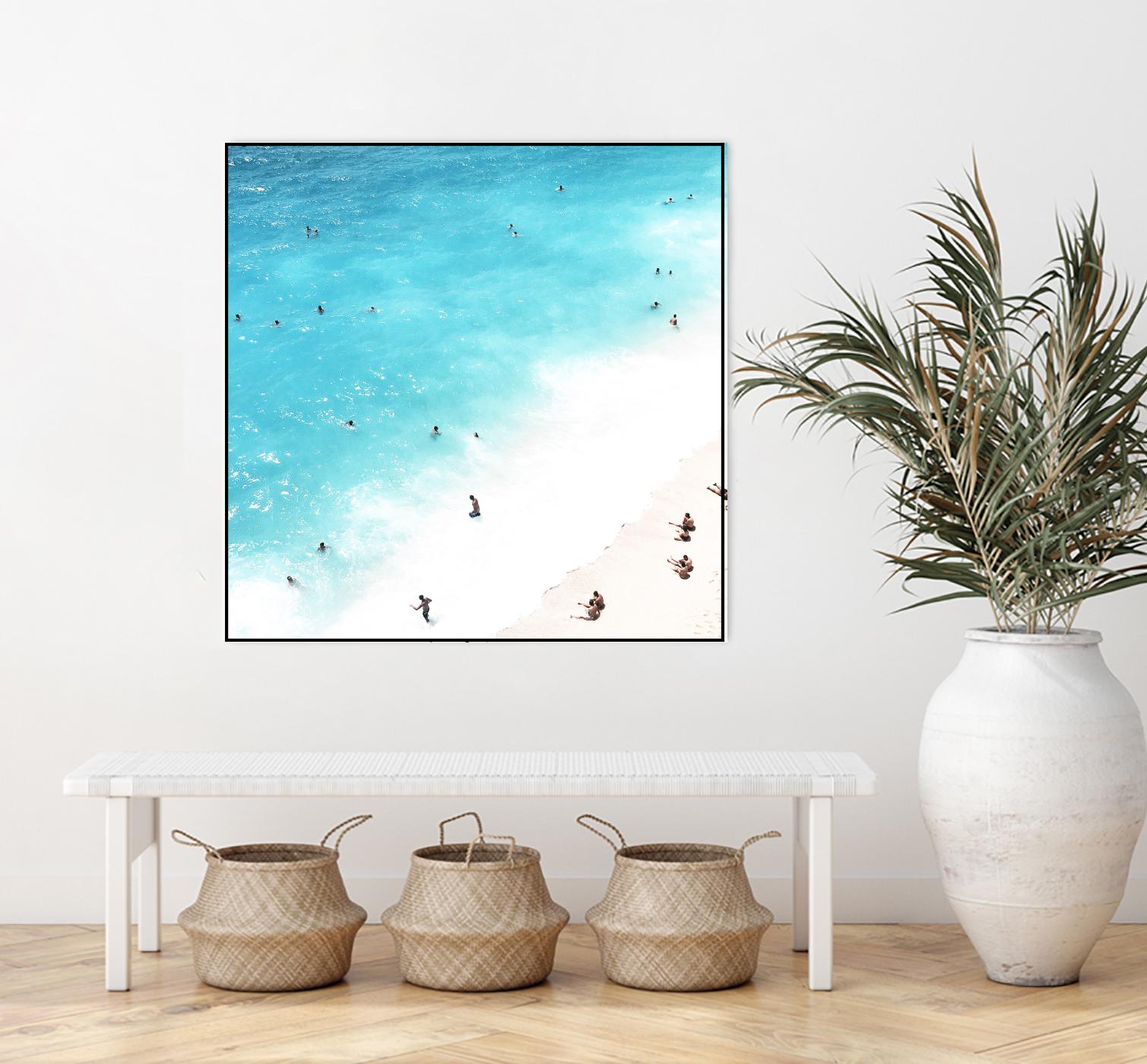 A day at the beach by Pexels on GIANT ART - blue sea scene